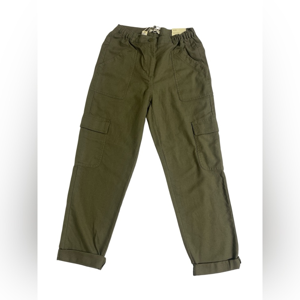 Max Studio London Khaki/olive color Utility Cargo Jogger Pant NWT